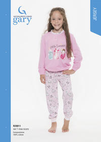 LITTLE GIRL PAJAMAS R20011 Tellini S.r.l. Wholesale Clothing